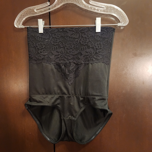 Black Lace High-Waisted Shapewear - Picture 1 of 5